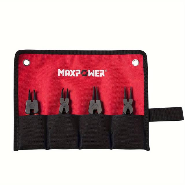 TEMU Maxpower 4pc Heat-treated Snap Ring Pliers Set