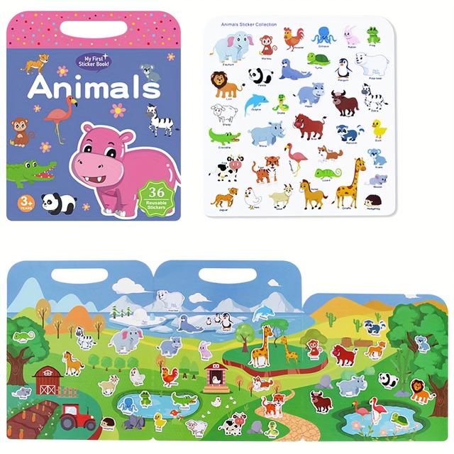 TEMU Reusable Sticker Book For , Washable Stickers For , Jelly Sticker Book, Merry Christmas Gift For Preschool , Birthday And , Group Activity, Or Other Activities