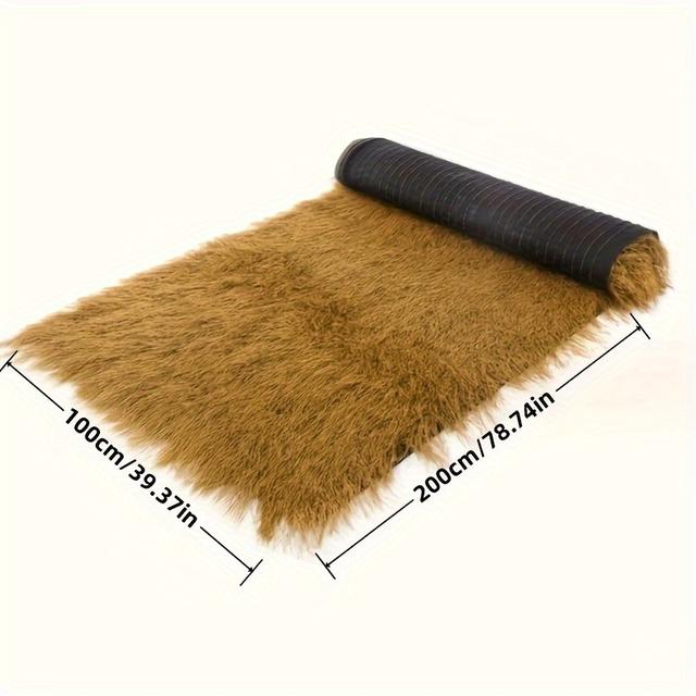 TEMU 1pc Artificial Thatch Simulation Thatched House Decoration Bar Beach Country Style Artificial Lawn Roof Fake Grass