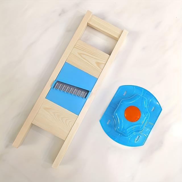 TEMU Нержавіюча сітка для формування картоплі, хвилястий формувач для рівних хвилястих картопляних чіпсів, інструмент для нарізання у формі квітів та пристрій для приготування хрустких чіпсів