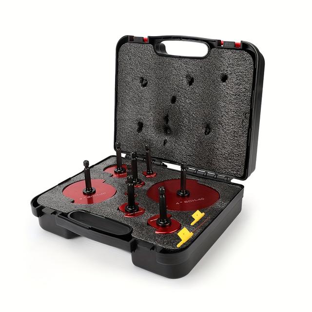 TEMU Kit d'alésoir pour tuyaux PPR, outil rotatif manuel en métal non électrique, alésoir pour tuyaux PVC