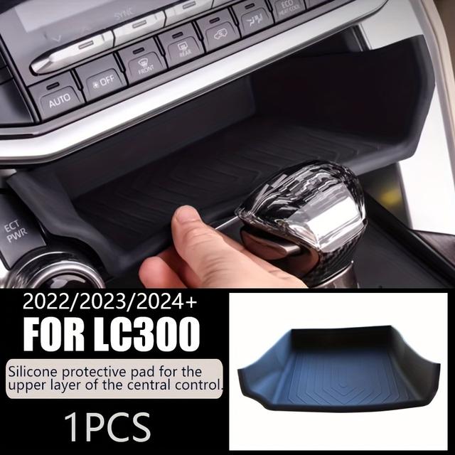 TEMU Storage Mat For Center Console Of The For Land Cruiser Lc300, Featuring A Non-slip Bottom And Easy-to-clean Storage Compartments, Suitable For Models 2022, 2023, And 2024 And