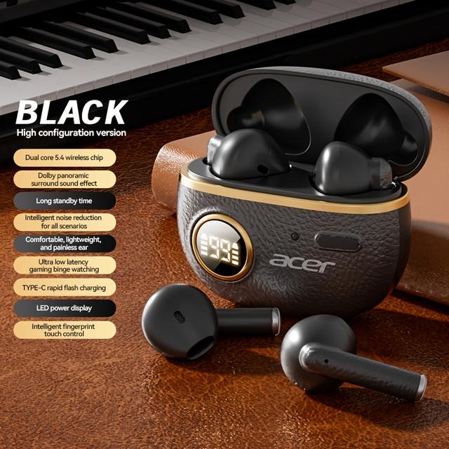 TEMU Acer OHR544 Bezdrátová Sluchátka s HIFI Zvukem, Skutečně Bezešná Připojení, Vesměrný , Nízká Latence, Automatické Spárování, Velkokapacitní Baterie a Ultra Dlouhá Životnost