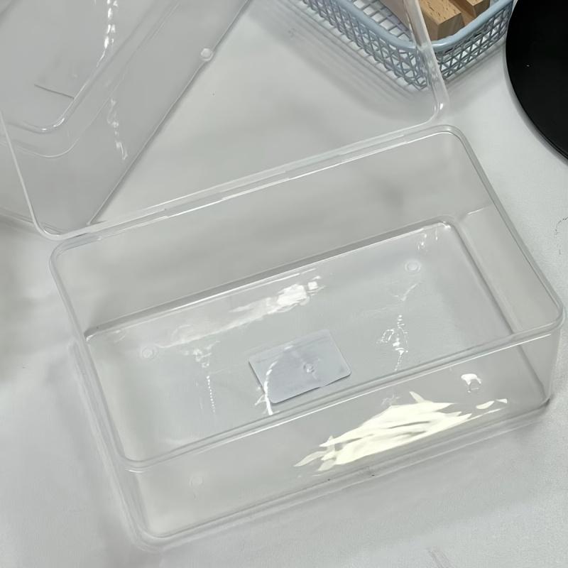 TEMU Storage Box For Card Storage, Journal Materials, Dust-proof Desktop Stationery Organizer
