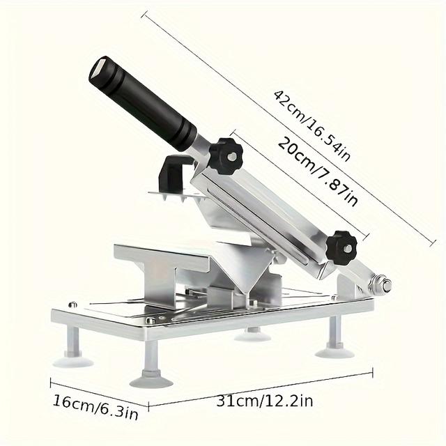 TEMU 1 ks Nerezový ruční kráječ masa - Ideální pro krájení hovězího, jehněčího a dalšího masa - Vhodný pro krájení čerstvých i mražených produktů