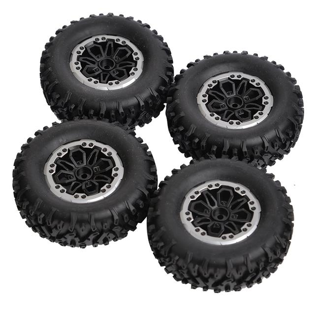 TEMU 4 X 64mm Soft Tires, Suitable For Mn D90, Mn98, Mn99s, Wpl C14, C24, C34, B14, B24, Ldrc Po6, Ld1297, Ld1299 Remote Control Car Upgrade Parts And Accessories