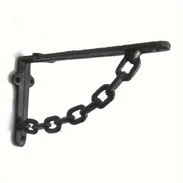 TEMU Floating Shelf Bracket – Wall Hanging Chain Angle Bracket For Storage – To Multiple Room Types