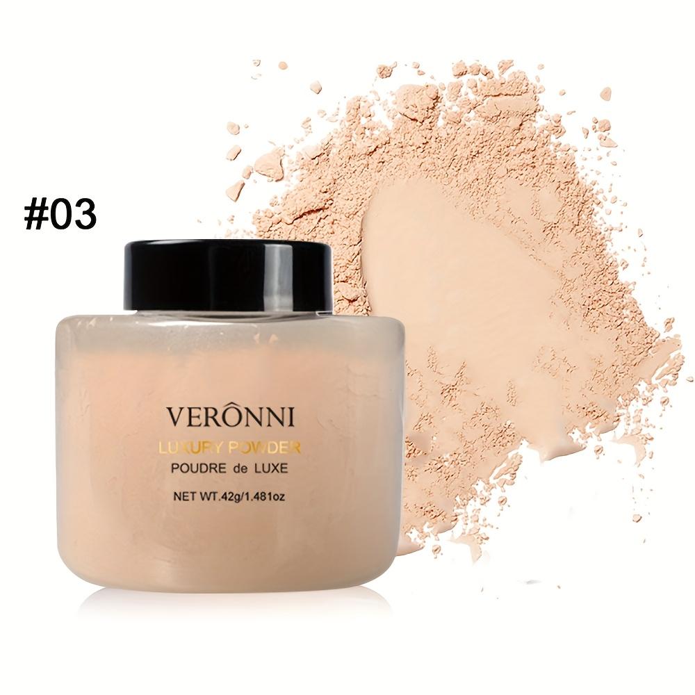 TEMU 4 Matte Finishing Makeup Loose Setting Powder Long Lasting Coverage Oil Control Face Makeup Cosmetics