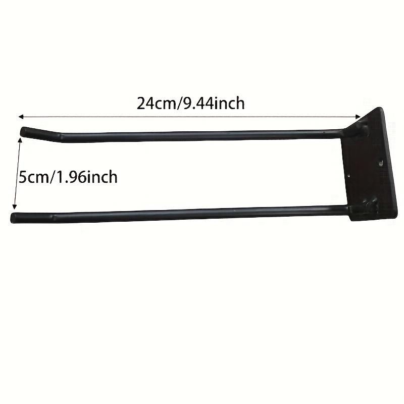 TEMU Heavy Duty Metal Tool Organizer Wall Mount Storage Rack - Space Saving Garage Solution With Multiple Hooks And Shelves For Shovels, Rakes, Gardening Tools - Durable, For Indoor And Outdoor Use