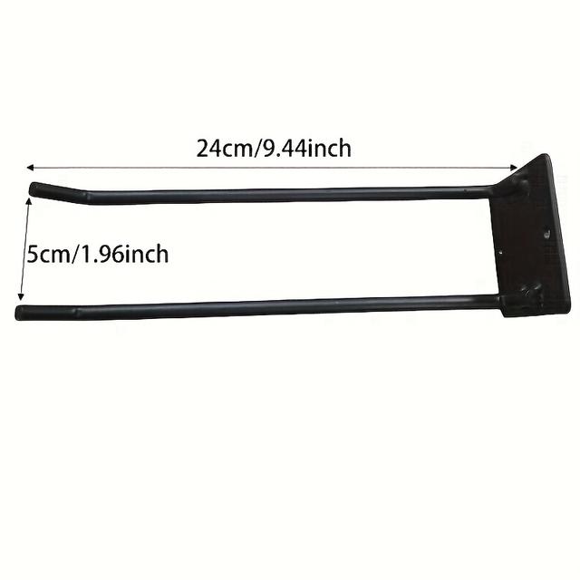 TEMU Robustní kovový organizér na nářadí, nástěnný úložný regál – prostorově úsporné řešení do garáže s mnoha háčky a policemi na lopaty, hrábě a zahradní nářadí – odolný, snadná instalace