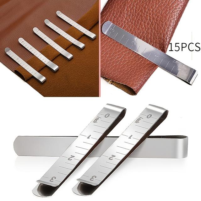 TEMU 5-20pcs Hemming Clip, Sewing Clip Measuring Ruler Mark Sewing Project Quilting Supplies (3 Inches)