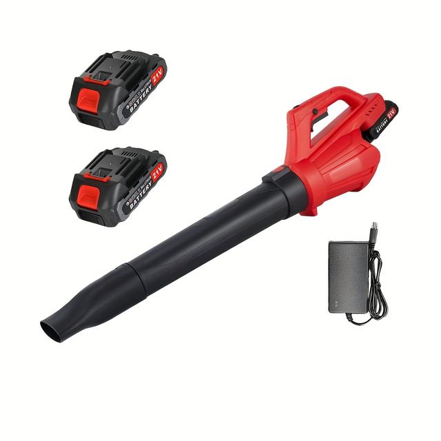 TEMU 【製品タイトル】リーフブロワー、パワフルリーフブロワー、軽量バッテリー駆動ブロワー、大容量充電式バッテリー2個搭載、モータースピード20,000RPM、ほこり取り、落ち葉吹き飛ばし、水の清掃など多用途に最適