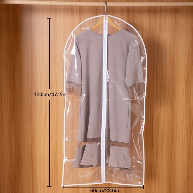 TEMU 5 Dust-proof Hanging Bags, Lightweight Storage Bags, All Transparent Covers