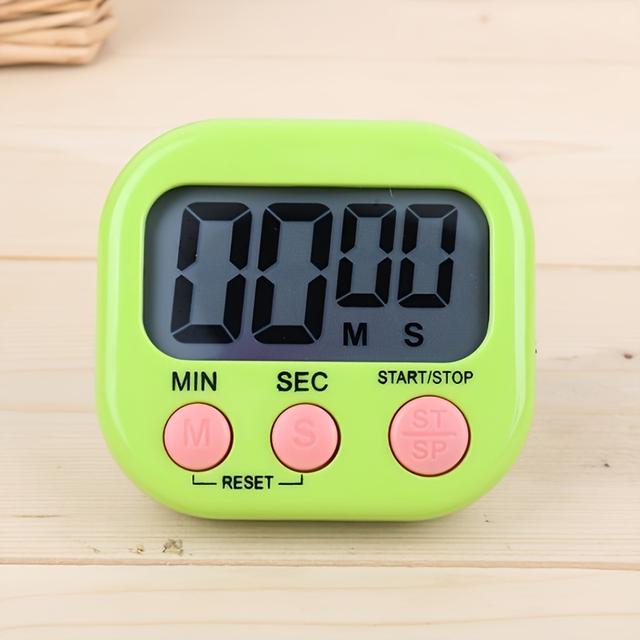 TEMU Meiglobal 4- Timers (individual) - Battery-free Electronic Kitchen Timers With Reminder & Alarm, Color-coded For Visual Timers For Baking, Bbq, School Assignments - Plastic Timers Suitable For, S