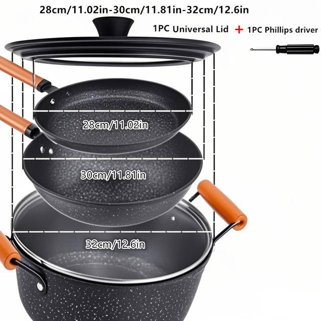 TEMU Tampa de Panela Multiuso de e Vidro 1/2/3