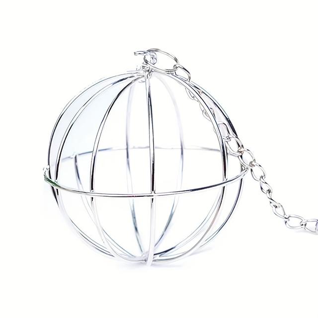TEMU 1pc Stainless Steel Feeder Hanging Hay Ball For Small Animals, Hamster Chinchilla Guinea Pig Rabbit Grass Rack