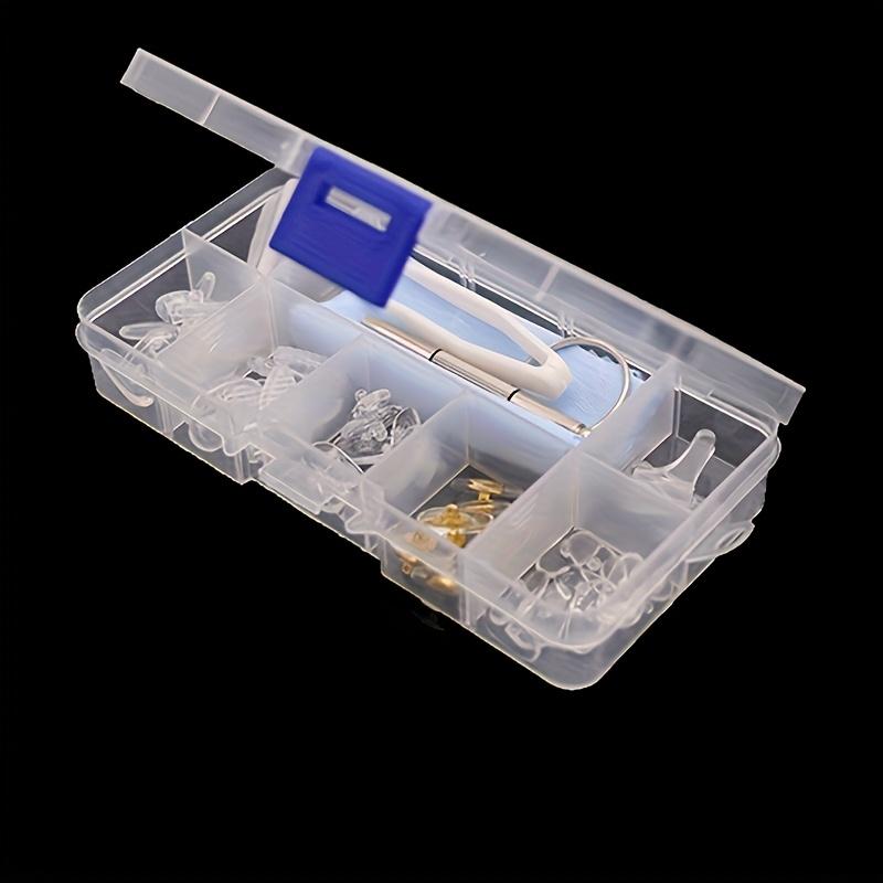 TEMU 50+ Screws, 25 Pairs Pvc/nitrile Nose Pads 6-in-1 Eyeglasses Repair Kit: Includes Ear Hooks, Glasses Cloth, Tweezers, And Screwdriver For Eyewear Maintenanc