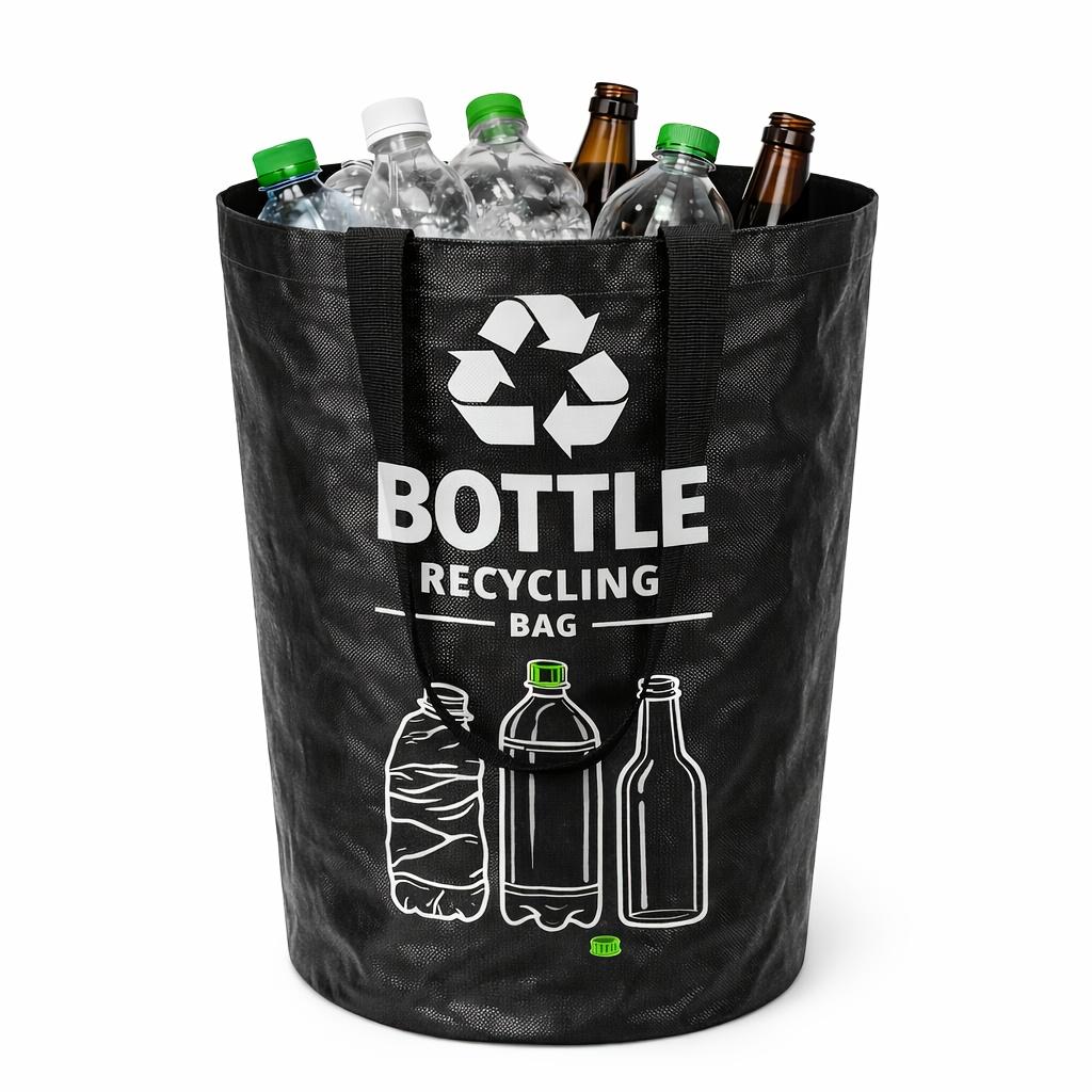 TEMU Extra-large Foldable Bag | Storage Box For Paper And Plastic Bottles, For Home And Travel, Sturdy, Durable, Easy To Clean, Foldable And Convenient To Carry