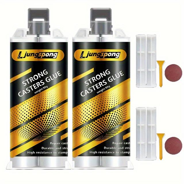 TEMU 2pcs Casting Glue With Tools Resistant Welding Glue Water Electric Welding Glue With Tools Strong Glue Waterproof Anti-clogging Stainless Iron Leakage Repair Glue