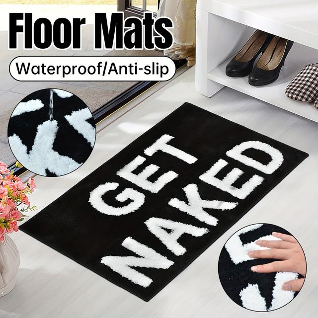 TEMU Non Slip Absorbent Bathroom Floor Mat Soft Washable Door Rug For Home Bath Decor