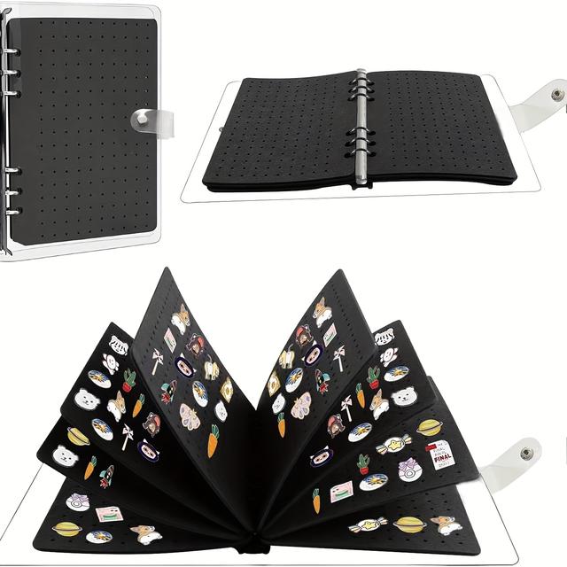 TEMU Album na brože obsahuje 8 vnitřních stran a průhledný PVC obal, role na šperky