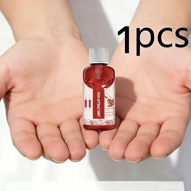 TEMU Single Pack Professional Liquid Fish Bait - Scent, Fishing Lure Suitable For Carp, , Trout, Catfish - Effective For Freshwater And Saltwater