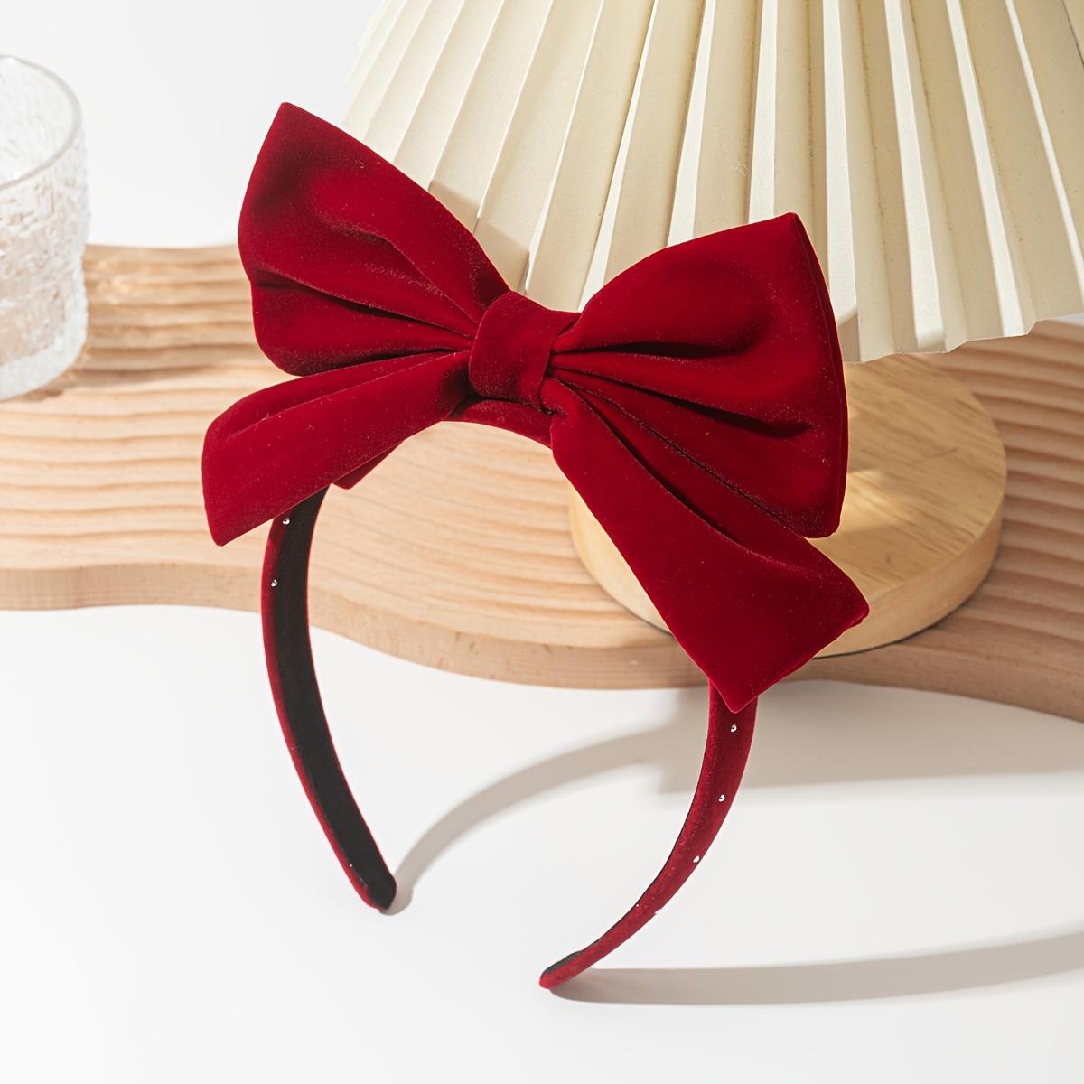 TEMU 1pc Casual Elegant Cute Bow Headband, Suitable For Festive And Daily Dressing
