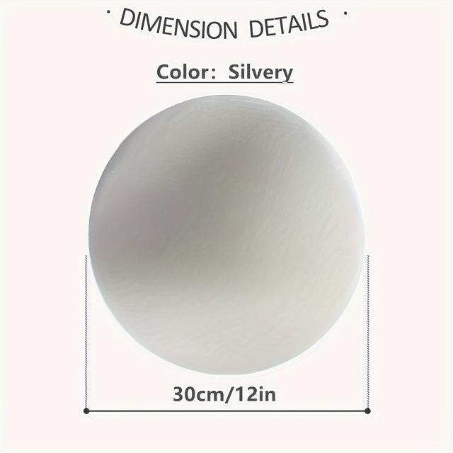 TEMU 10 Stück Runde Silber Kuchenplatten - Fettfeste Einweg-Kuchenplatten mit Eleganter Mitte, für Hochzeiten, Geburtstage, Weihnachten, Ostern, Thanksgiving