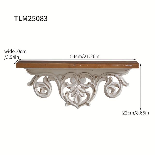 TEMU Mensola decorativa da parete vintage americana used per soggiorno, , parete di sfondo, da parete creativa europea