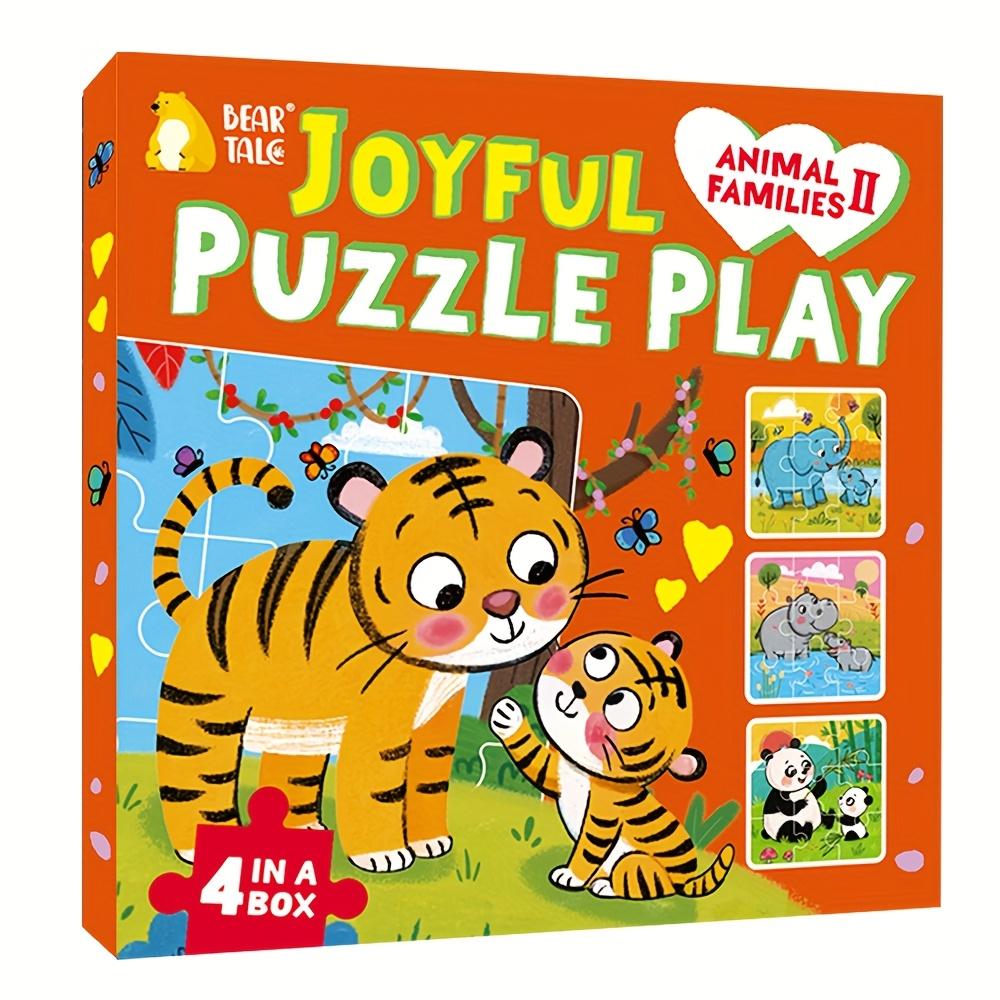TEMU 36pcs Animal Colorful Jigsaw Puzzles For Kids, Preschool Educational Toy, Parent-child Interaction, Children's Coordination Toys, Halloween, Christmas, Back To School Gift