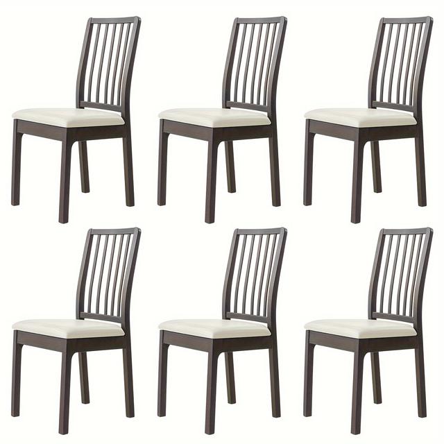 TEMU 4/6 Stück Hochwertige Kunstleder-Stuhlbezüge aus Technischem Gewebe mit Elastikgurten - Maschinenwaschbar für Esszimmerstühle zu Hause & im Hotel, Mehrfarbige Optionen