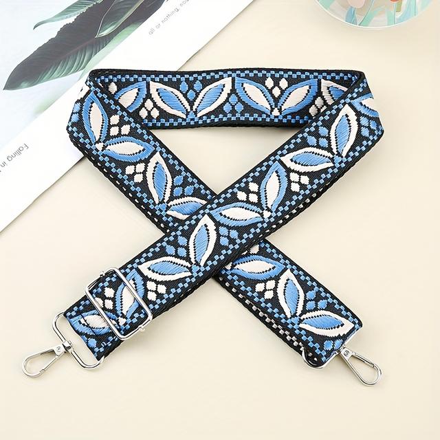 TEMU Neue Jacquard-Farbtasche mit Damenhandtasche, Einzelschultertasche, Schulterriemen, Diagonalverstellbarer Ersatz, Langer Schulterriemen