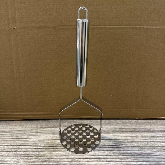TEMU 1pc Stainless Steel Potato Masher - A Handheld Kitchen Tool For Mashing Potatoes And Other Foods - Elegant , With A Comfortable Handle, Ideal For Vegetable Preparation, Durable Kitchen Tools
