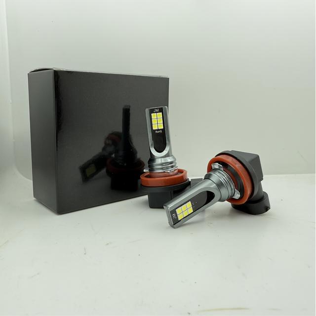 TEMU 2pcs H11/h9/h8 Led Headlight Bulbs, 1:1 Mini Size Car Lamps, No Adapter Required Plug& Play, High Power 6500k White Light Canbus H11/h9/h8 Fog Bulbs, Without Battery