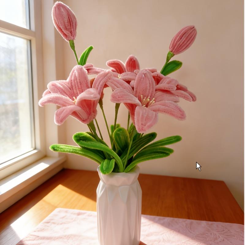 TEMU 137pcs Flower Craft Twist Stick Material Kit, Suitable For Home Decoration, Birthday Gift For , Diy Creative Craft, Valentine's Day, Mother's Day, Easter Gift