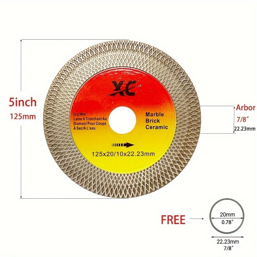 TEMU 1pc Diamond Tile Saw Blade - Cutting For Porcelain Tile Granite Marble Ceramic Quartz