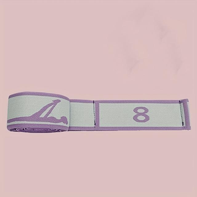 TEMU Strap With 8-loop Number Pattern Physical Relax Resistance Band Leg Stretching Strap Suitable For Physiotherapy Dance Yoga Pilates Exercise Elastic Pull-up Bands For Women And Men