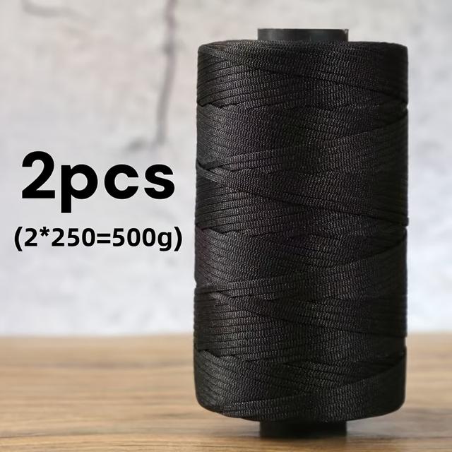 TEMU 2중 실, 볼 500g, 100% 폴리에스터 섬유, 헤비웨이트 500g 매끄럽고 미끄러운 섬유 패브リック 실. 핸드백, 모자, 쿠션, 슬리퍼 및 기타 니트 공예품 코바늘 뜨개질용. 여름용 코바늘 플랫 리본 실, 코바늘로 뜨는 여름 태양 모자, 샌들, 가방 제작용 수공예품 뜨개질 재료. 광택 있는 실