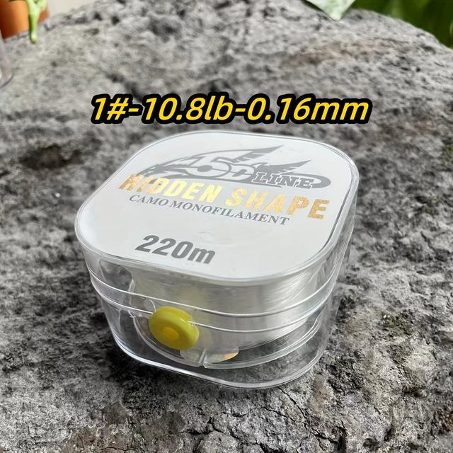 TEMU Hilo de pesca monofilamento de nailon transparente de 721.78 pies, 8-40 libras, con una fuerte suspensión de 220 metros, adecuado para agua como para , línea invisible