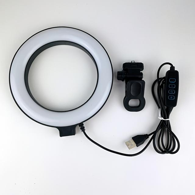 TEMU Кругла світлодіодна стрічка з регульованими 3 варіантами та 10 рівнями яскравості, підходить для ноутбуків/'ютерних камер/моніторів/зустрічей/відеодзвінків/запису 'ютерного відеоконференцтиму