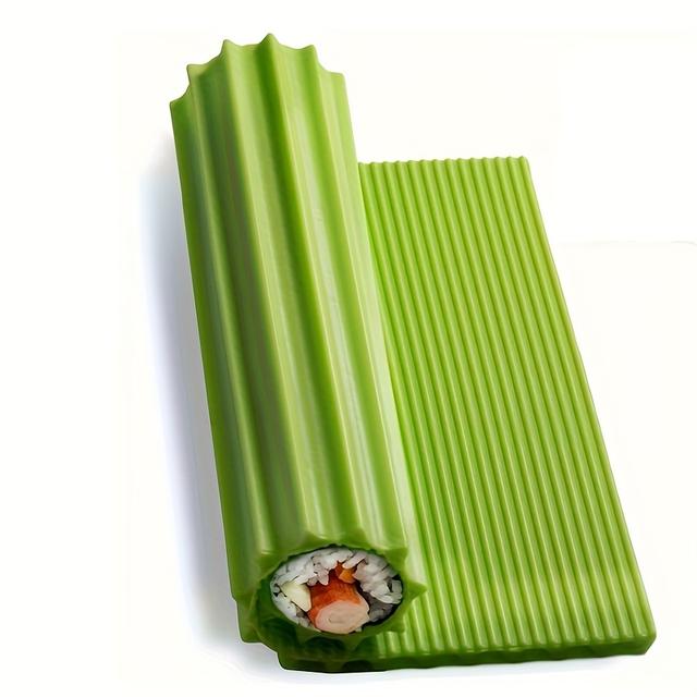 TEMU 1pc - High-quality Silicone Sushi Making Tool, Sushi Mat And Rolling Sheet, Perfect For Outdoor Picnics And Camping, No Electricity Required