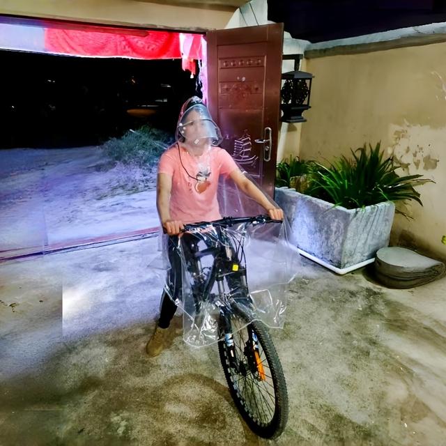 TEMU Capa de Lluvia Transparente para Bicicleta de Montaña, Impermeable Unisex de Calidad para Ciclismo al y Uso Casual