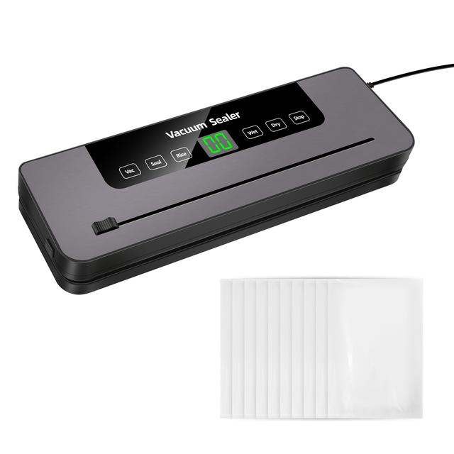 TEMU Vacuum Sealer 6 In 1, Vacuum Sealer With Built-in Cutter, Vacuum Sealer Film Welding Machine Including 10 Vacuum Bags, Welding Device Vacuum Sealer For Food, Without Battery