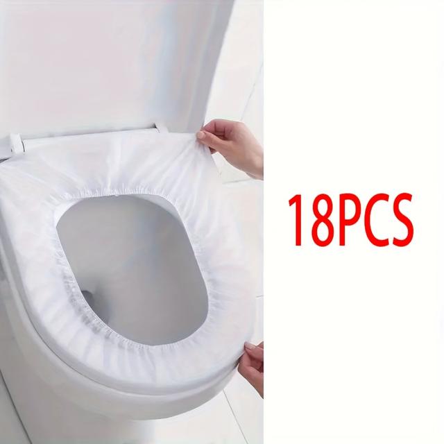 TEMU 18 48 Disposable Toilet Seat Covers, Portable Toilet Seat Covers, Ideal For Business Trips, Essential , Suitable For Airplanes And Camping, Bathroom Additions, Toiletries, Gifts For Teenagers