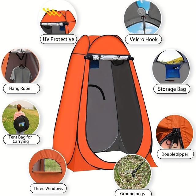 TEMU Tragbares Duschzelt, Toilettenzelt, Umkleidungszelt, Campingzelt, Zubehörzelt, Angelzelt