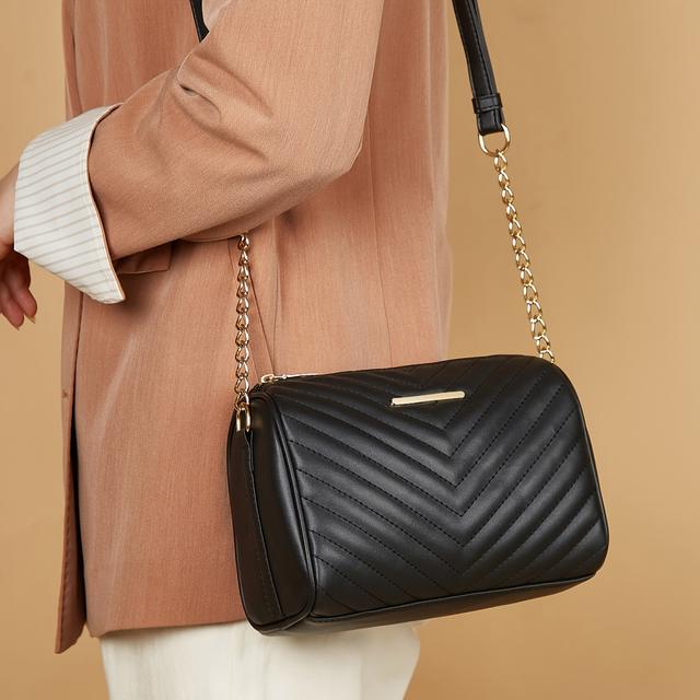 TEMU Dámská velká kabelka přes rameno s nastavitelným popruhem – Zavírání na zip, vhodná na cestování i každodenní nošení – Elegantní taška – Stylová a prostorná