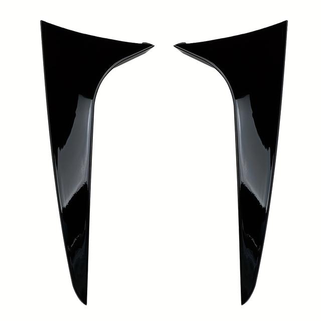 TEMU 1pc For F31 Touring Abs Rear Window Side Roof Spoiler Wing Splitter Sticker, Polished Finish, Rear Placement