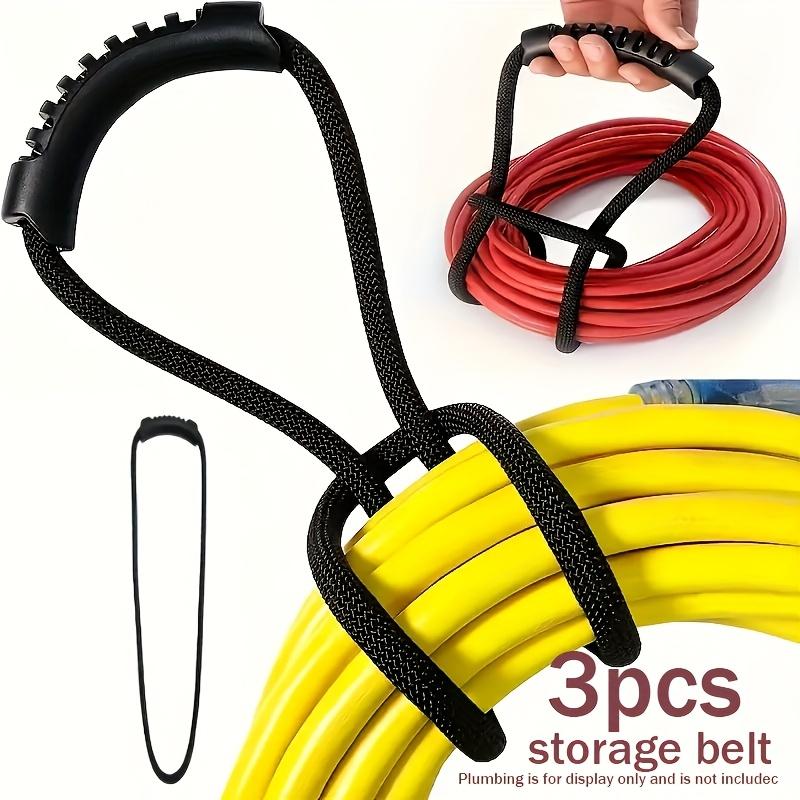 TEMU 3pcs Heavy Duty Storage Nylon Straps With Handles - Organizers And Hose Organizers For Home, Garage, Boat, Rv - Space Saving And Easy To Carry!