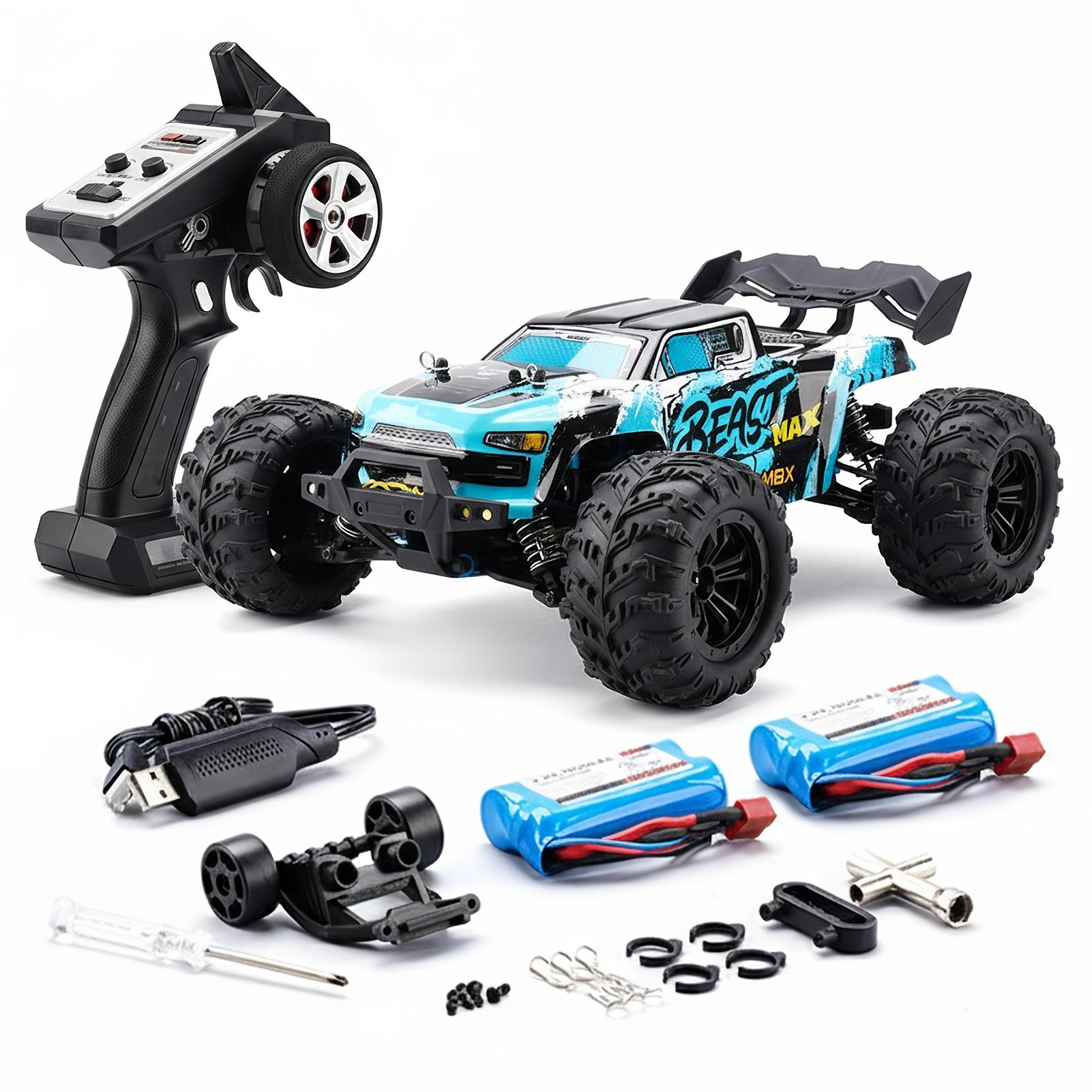 TEMU Flypear 1:16 Scale 4wd Truck With Brushless Motor & Lifting Wheel System, Off-road Racing Car Suitable For Outdoor Climbing, Rechargeable - Rc Car With, Compatible For Multi-vehicle Play