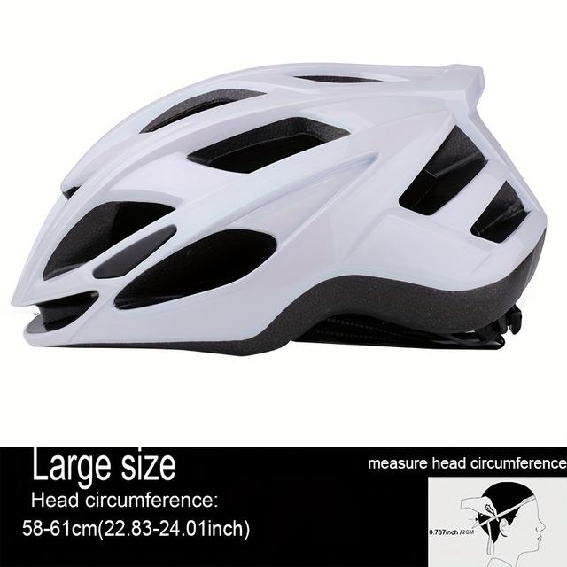 TEMU Large Adult Bicycle Helmet For Road Cycling, Professional Riding Accessory.
